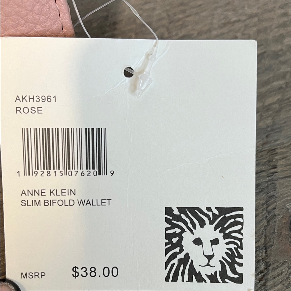 Anne Klein Slim Bifold Wallet - Rose/Pink - New NWT - Picture 4 of 8